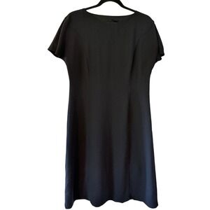 Vtg 90s Jolibel Black Short Sleeve Sheath Dress LBD Women's Size 12